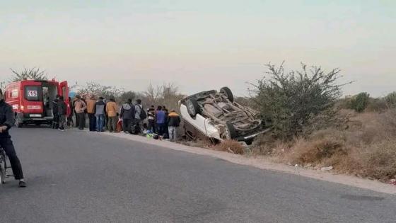 إصابة 16 مواطنا إفريقيا إثر انقلاب شاحنة تقل زراعيين ضواحي تارودانت