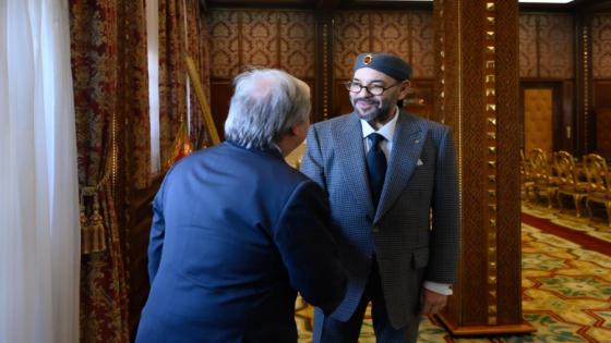 صاحب الجلالة الملك محمد السادس يستقبل الأمين العام للأمم المتحدة