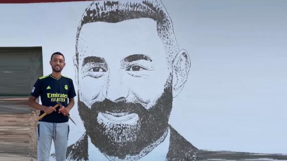 الرسام إسماعيل هجيلة إبن مدينة آسفي على صفحات ريال مدريد