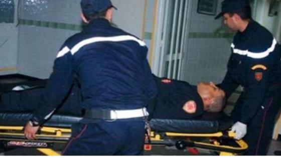 جانح يرسل شرطي الى المستشفى بعد الاعتداء عليه بواسطة سكين