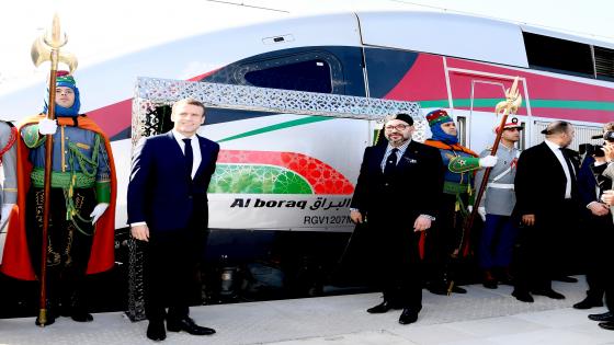 SM le Roi et le Président français inaugurent le Train à Grande Vitesse "Al BORAQ" reliant Tanger à Casablanca