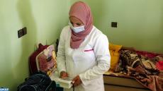 Dar Al Oumouma "Maison de Maternité" de la commune de Jemaât Shaim relevant de la province de Safi, un projet intégré qui illustre l'engagement constant de l'Initiative Nationale pour le Développement Humain (INDH) au service de l'amélioration et de la préservation de la santé et du bien-être de la mère et de l'enfant. 19092022-Safi