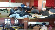 الأستاذ مولاي عبدالله الحسني يؤطر حول دراسة نتائج التحكم في تعلمات اللغة العربية وعلاقتها بأنشطة مجالس المؤسسة التعليمية