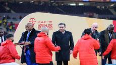 بتعليمات سامية من جلالة الملك، صاحب السمو الملكي الأمير مولاي رشيد يستقبل أعضاء المنتخب الوطني لكرة القدم الذي بلغ المباراة النهائية لكأس أمم إفريقيا المغرب- 2025