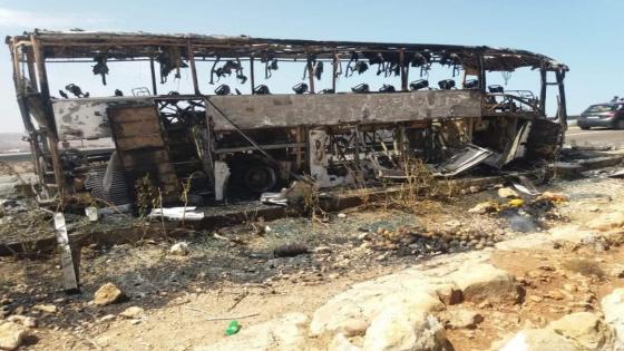 بالصور…النيران تلتهم حافلة للنقل العمومي تربط بين أكادير وآسفي