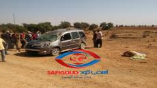 بالصور : مفجع…مصرع امرأة في انقلاب سيارة بين آسفي وثلاثاء بوكدرة