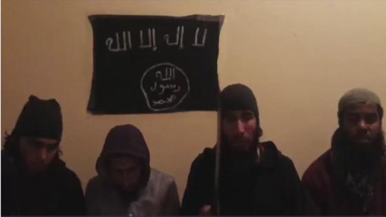 الارهابيون الأربعة ذابحو السائحتين في مراكش يظهرون في شريط فيديو يبايعون داعش