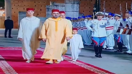 جلالة الملك يترأس بمسجد حسان بالرباط، حفلا دينيا إحياء لليلة المولد النبوي الشريف.
