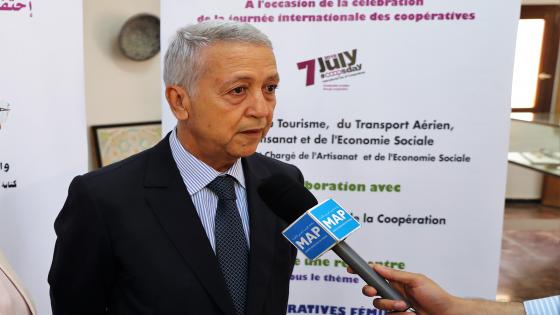 M. Sajid, le ministre du Tourisme, du Transport aÃ©rien, de l'Artisanat et de lâ€™Ã‰conomie sociale, donne une dÃ©claration Ã  la MAP