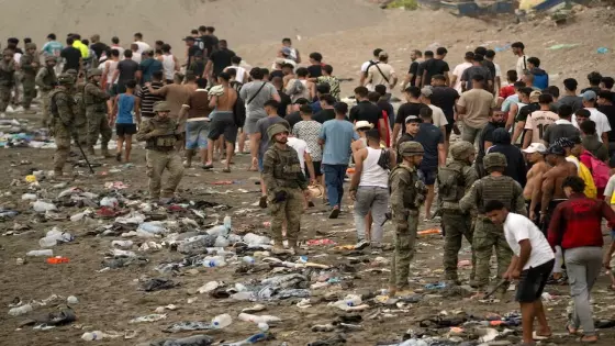 57 جثة على سواحل سبتة المحتلة .. وآلاف المقتحمين يعودون إلى المغرب