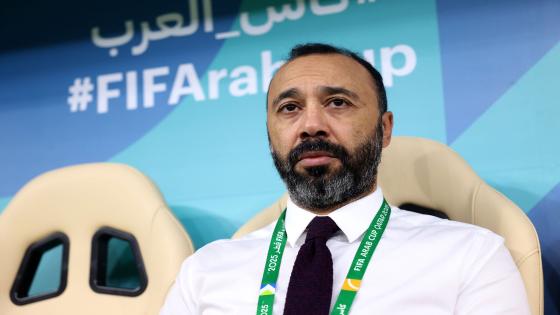 LUSAIL CITY, QATAR - DECEMBER 18: Tarik Sektioui, Head Coach of Morocco, looks on prior to the FIFA Arab Cup 2025 Final match between Jordan and Morocco at Lusail Stadium on December 18, 2025 in Lusail City, Qatar. (Photo by Mohamed Farag - FIFA/FIFA via Getty Images)
