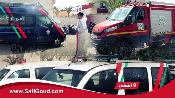 فيديو : أوسيبي كيعقم مقرات الدوائر الأمنية وسيارات الشرطة بآسفي