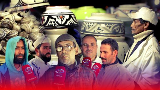 سلطات آسفي تدفن بائعي الببوش والكَلية بين الأزبال والصخور البحرية بسيدي بوزيد