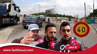 بالصوت والصورة : تصريحات…لاراديس سادا شارع الحسن الثاني… الماء خانز والطريق مسدودة