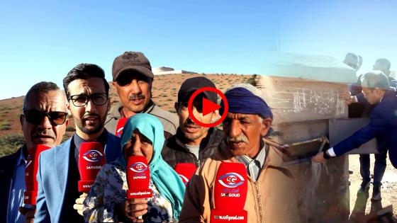 بالصوت والصورة : رئيس جماعة أنكَا والمواطنين يبدون ابتهاجهم بالشروع في تزويد الدواوير بالماء الشروب