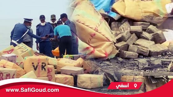 إتلاف 5أطنان من الحشيش وطن ونصف من الكيف وكنية من القرقوبي نواحي آسفي