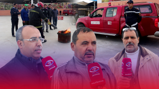 فيديو : الوقاية المدنية كتعلم التجار بآسفي كيفاش يتعاملو مع العافية ايلا شعلات في أي لحظة