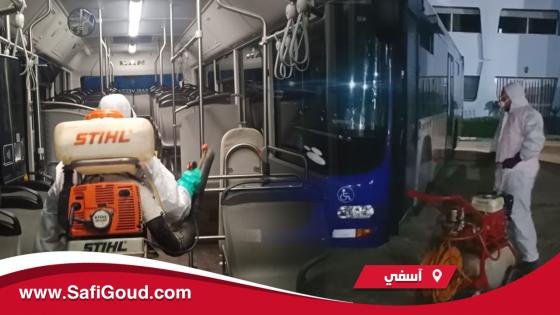 فيديو : مواطنون ينوهون باستمرار حملات تعقيم طوبيسات ٱسفي