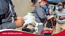 بالصوت والصورة: مابقاش اللعب مع كورونا…جدارمية كيقيدو مخالفات عدم ارتداء الكمامة بالجماعة الترابية احرارة