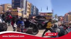 بالصوت والصورة: ها كيفاش داز شيفور كاميو صغير فوق عدد من التلاميذ والمواطنين بمراكش بشكل عمدي