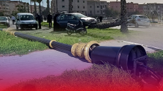 فيديو : سقوط عمود كهربائي يتسبب في حادثة سير بطريق المطار بآسفي