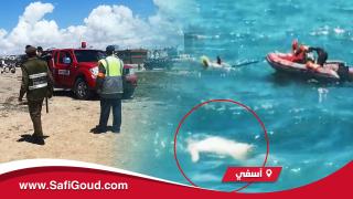 فيديو : استنفار أمني بكورنيش آسفي بعد ظهور جثة مجهولة الهوية فوق مياه البحر