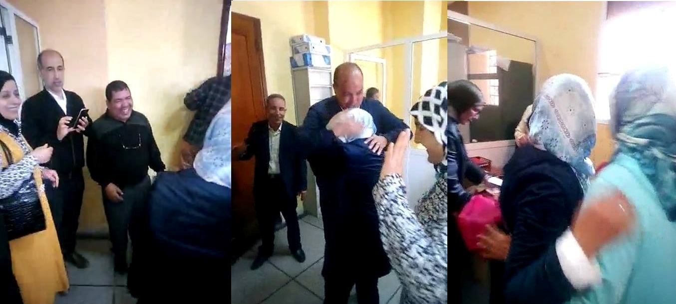 فيديو : على من كيضحكو..استقبلو فضيلة بالزغاريد بعد عودتها إلى بيت الطاعة بقسم التعمير…رئيس القسم باس راسها ونائب البداوي كيوثق الحدث العظيم
