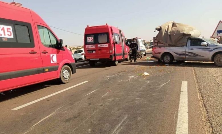 سبت الكردان.. مصرع 4 نساء وإصابة 5 أخريات في حادث انفجار عجلة “بيكوب” كانت تقل 14 عاملة فلاحية