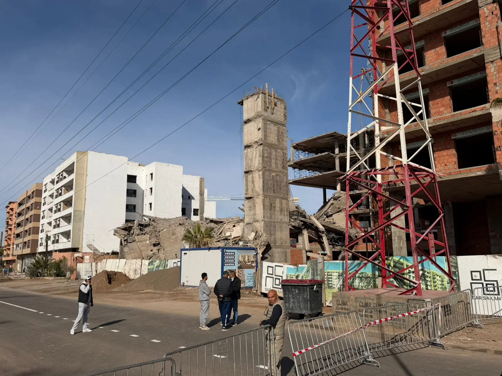 انهيار عمارة في طور البناء بمراكش