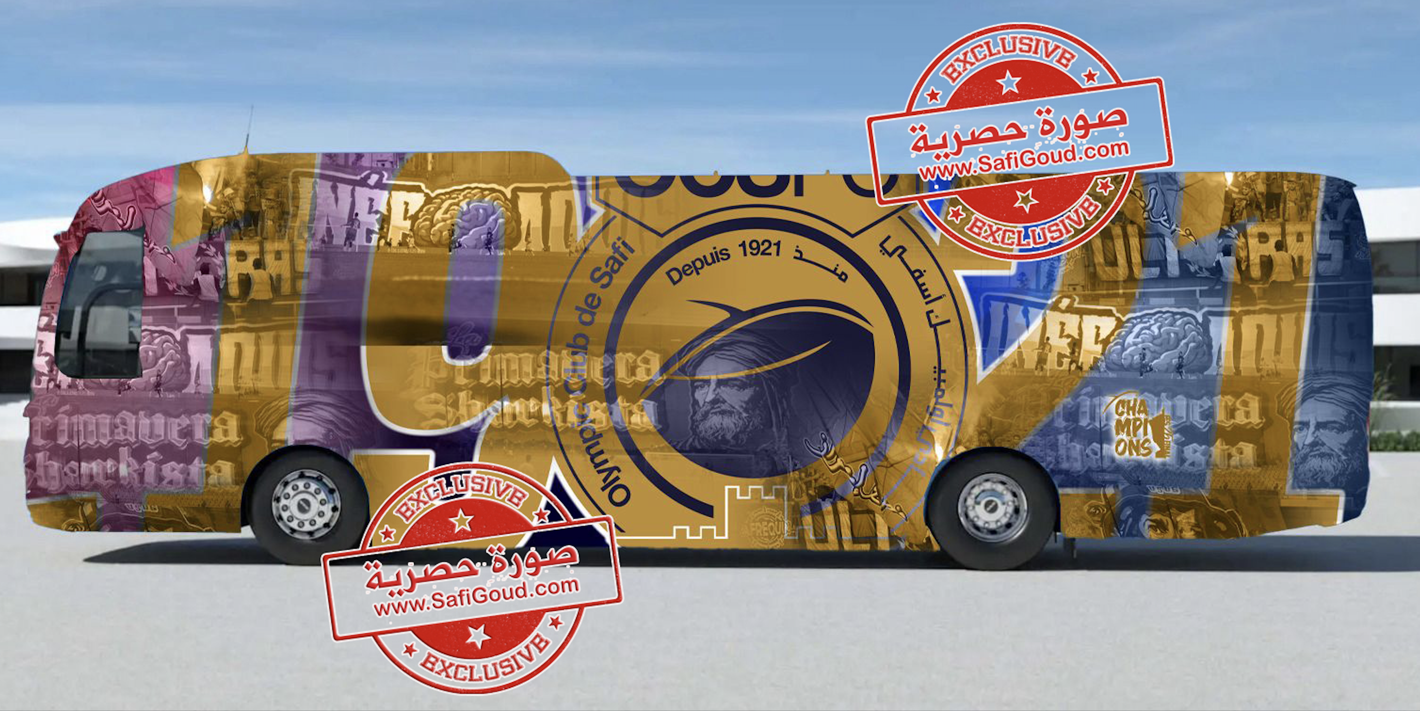 المجمع الشريف للفوسفاط يقتني حافلة من فئة VIP لفائدة نادي أولمبيك آسفي